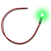 LED Light Green Flickering 3mm (10 stk) Green Stuff World