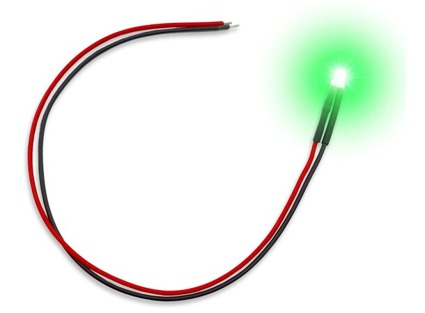 LED Light Green Flickering 3mm (10 stk) Green Stuff World 