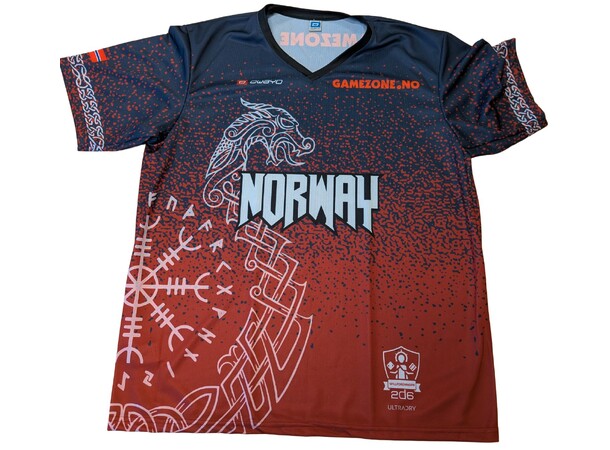 Landslagsdrakt Warhammer 2026 Norge XL Størrelse 10, V-Krage, Regular Fit 