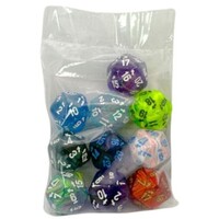 Life Counter d20 - 10 stk 