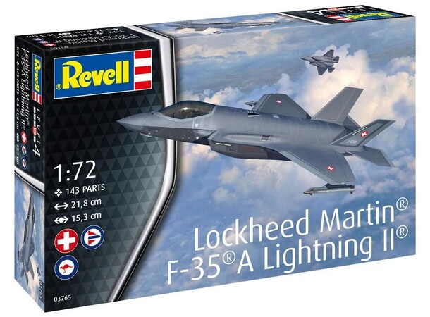 Lockheed Martin F-35A Lightning II Revell 1:72 Byggesett 