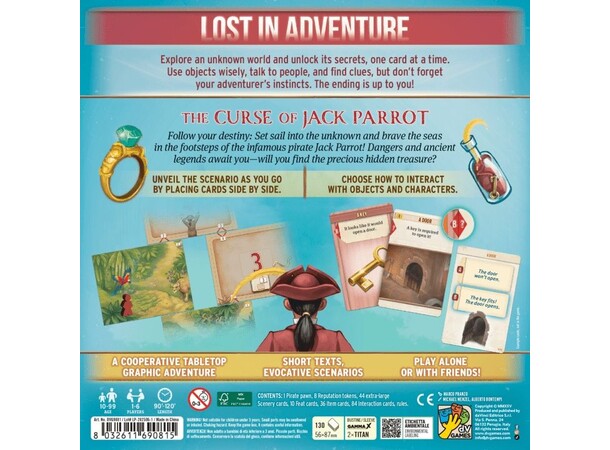 Lost In Adventure Curse of Jack Parrot Brettspill 