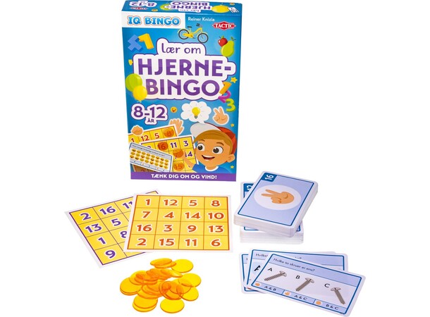 Lær om Hjernebingo IQ Bingo - DANSK 