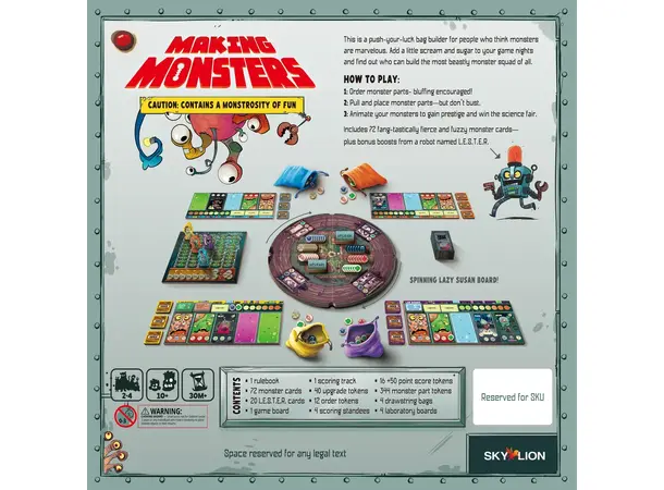 Making Monsters Brädspel 