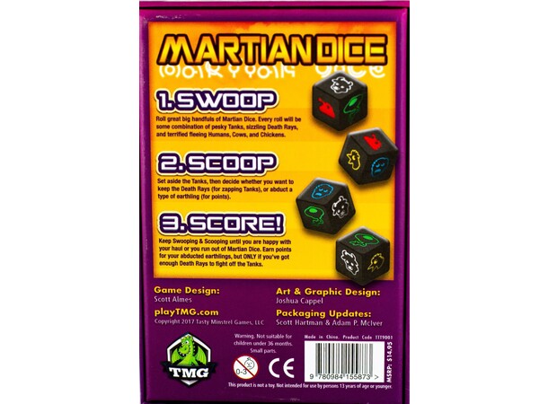 Martian Dice Tärningspel