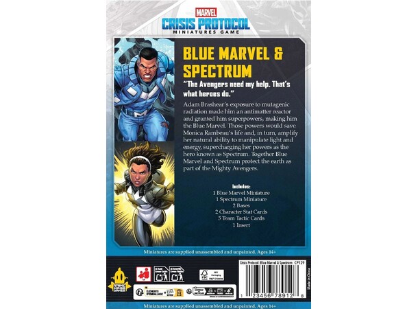 Marvel Crisis Protocol Blue Marvel/Spect Utvidelse til Marvel Crisis Protocol 