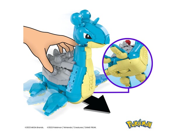 Mega Bloks Pokemon Lapras 527 biter - 19 cm