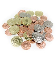 Metal Coins - Sci-Fi - 50 st Mayday Games - Board Game Upgrade Set