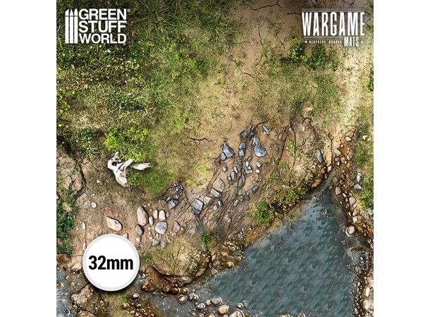 Neoprene Mat 4x4 Duskriver Meadows Green Stuff World - 120 x 120 cm 