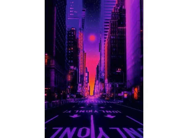 New York in Neon 1000 biter Puslespill Ravensburger Puzzle 
