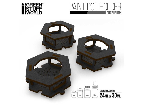 Paint Pot Holder x3 Green Stuff World 