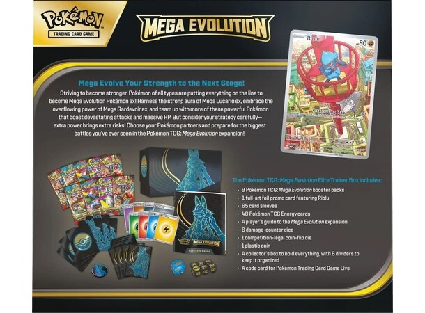 Pokemon Mega Evolution ETB Lucario Elite Trainer Box 
