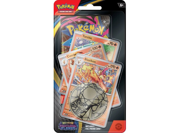 Pokemon Phantasmal Flames Premium #1 Torchic, Combusken, Blaziken 