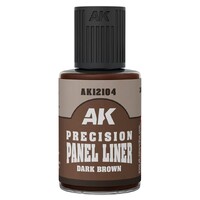 Precision Panel Liner - Dark Brown 30ml AK Interactive