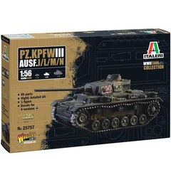 Pz.Kpfw. III Ausf. J/L/M/N Italeri 1:56 Byggesett