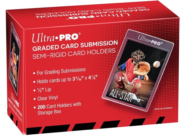 Sleeves Semi-Rigid Card Holders 80x108 200 sleeves för extra skydd 