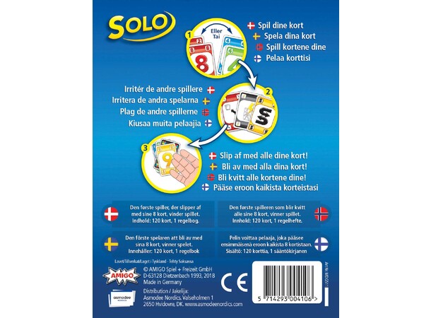 Solo Kortspill Norsk utgave 