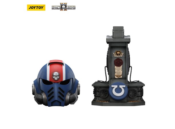 Space Marines Replica Titus Helmet 30cm With Stand 