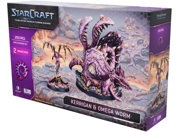 StarCraft Zerg Kerrigan & Omega Worm Tabletop Miniatures Game 