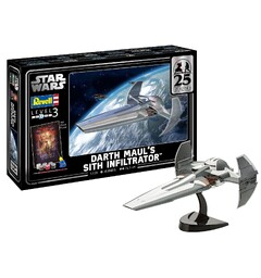 Star Wars Darth Maul Sith Infiltrator Revell 1:120 Byggesett - Gift Set