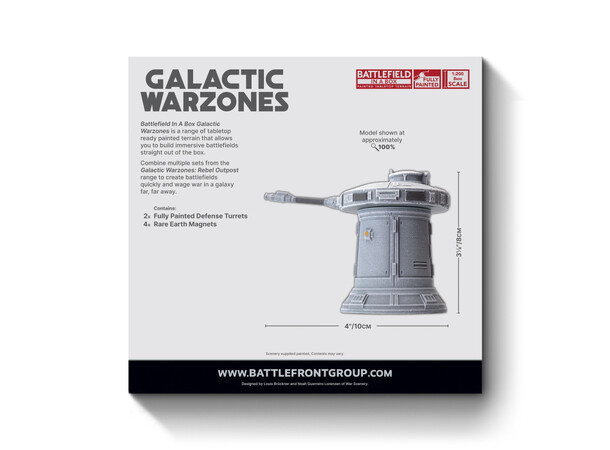 Terreng Rebel Outpost Defense Turrets Battlefield in a Box - Galactic Warzones 