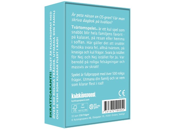 Tvärtomspelet Familjens favorit - SVENSK 