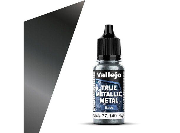 Vallejo True Metallic Base Obsidian Black - True Metallic Metal 
