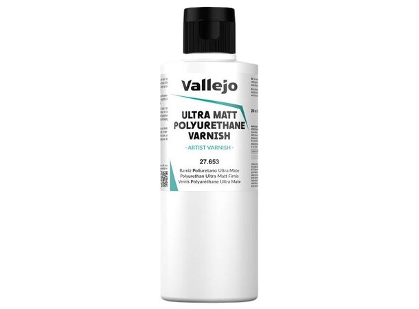 Vallejo Ultra Matt Poly Varnish 200ml Polyurethan 