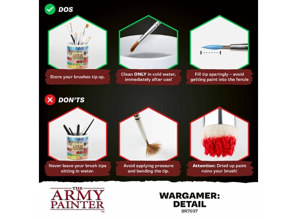 Wargamer Detail Brush The Army Painter - 2025 