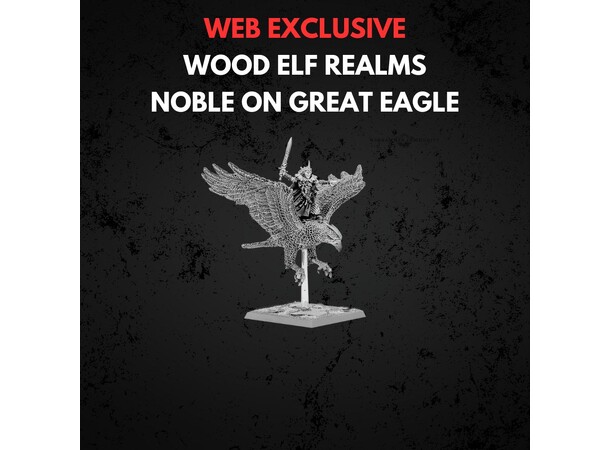 Wood Elf Realms Noble on Great Eagle Warhammer The Old World 