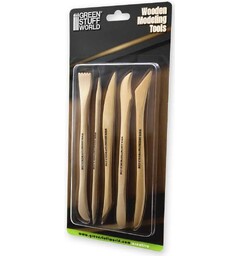 Wooden Modelling Tools - 5 st Green Stuff World