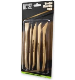 Wooden Modelling Tools - 5 stk Green Stuff World