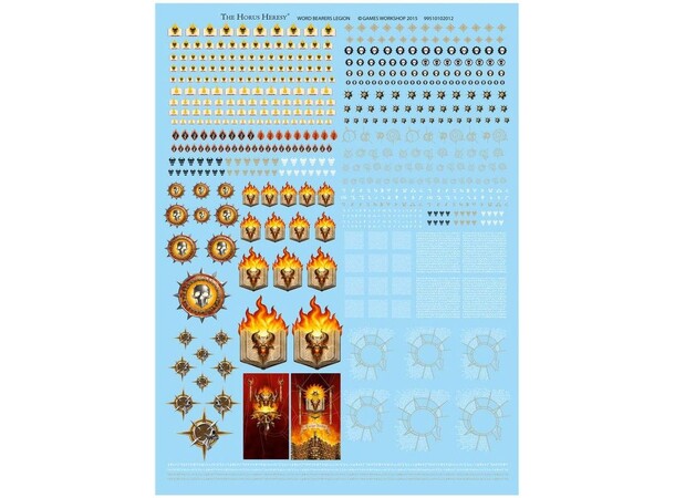 Word Bearers Legion Transfer Sheet The Horus Heresy 