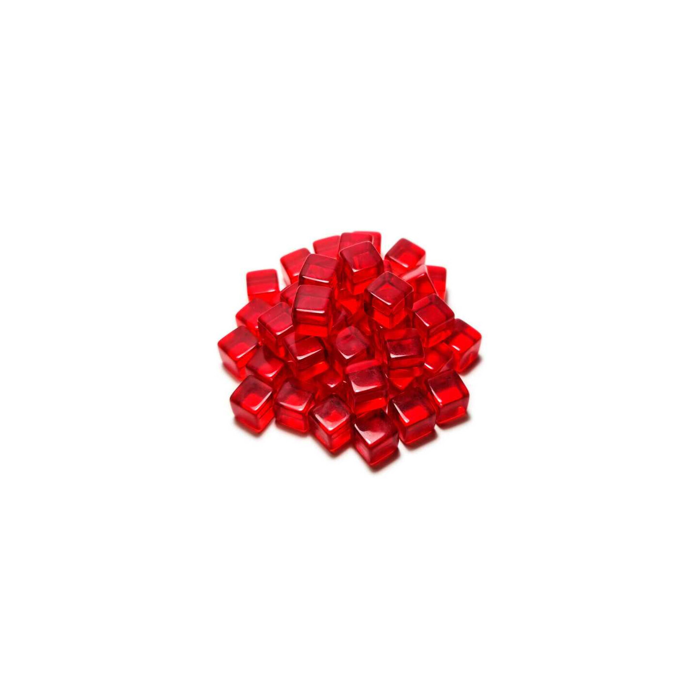 Acrylic Cube Tokens - Red Green Stuff World