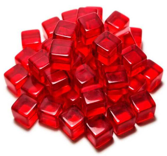Acrylic Cube Tokens - Red Green Stuff World