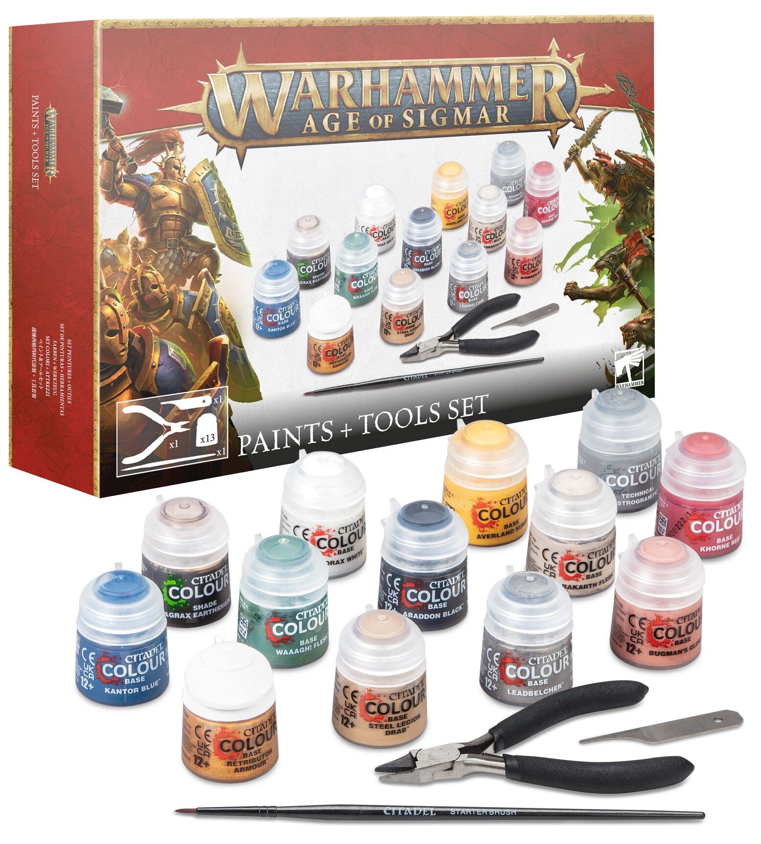 Age of Sigmar Paint and Tools Set Warhammer Age of Sigmar