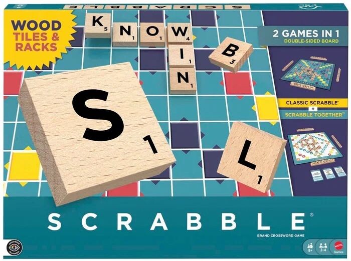 Scrabble Wood Edition Brettspill Norsk utgave
