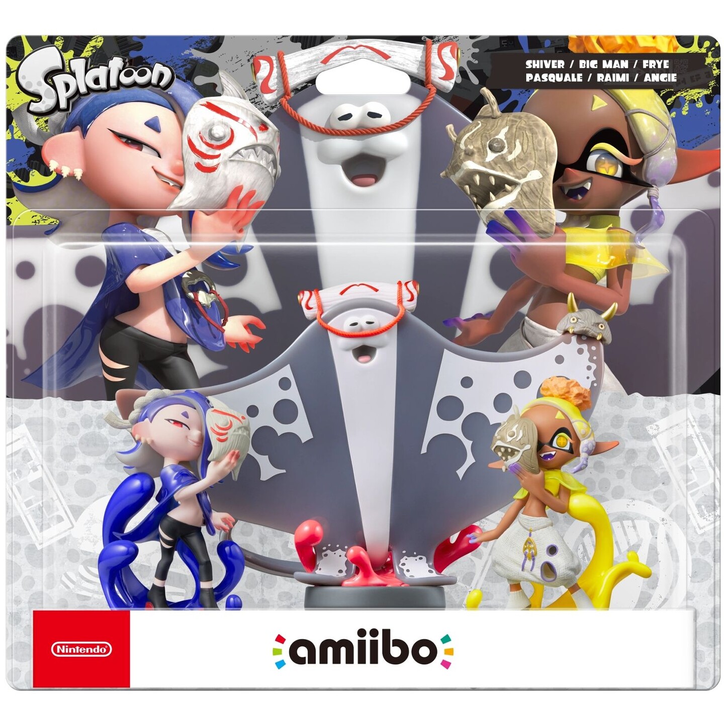 Amiibo Splatoon Raiders 3-Pack Shiver / Big Man / Frye