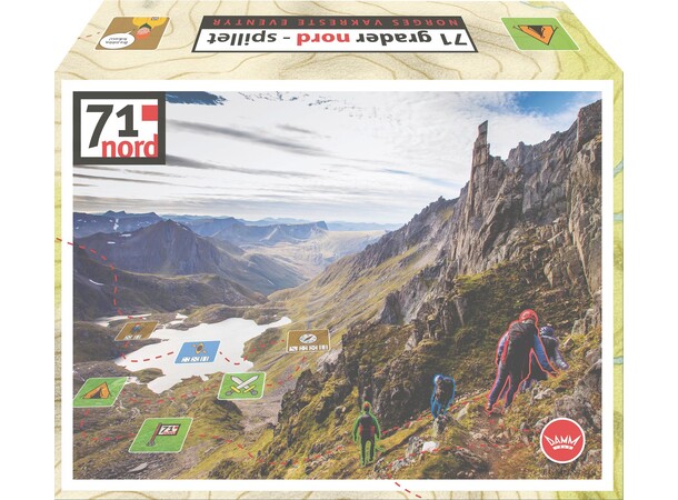 71 Grader Nord Spillet Brettspill Norsk utgave 