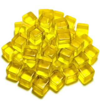 Acrylic Cube Tokens - Yellow Green Stuff World