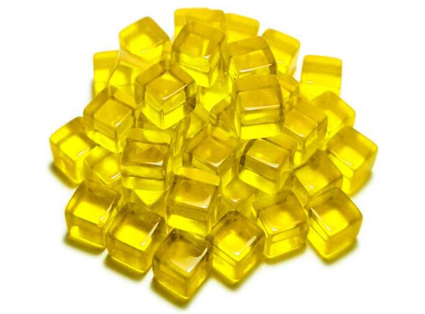 Acrylic Cube Tokens - Yellow Green Stuff World