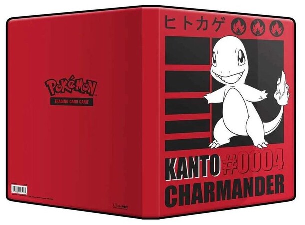 Album Pokemon 9-Pocket Charmander Ultra Pro Portfolio - Plass til 90 kort 