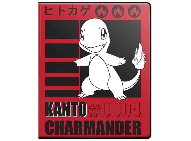 Album Pokemon 9-Pocket Charmander Ultra Pro Portfolio - Plass til 90 kort 