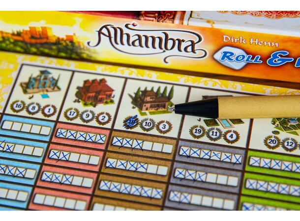 Alhambra Roll & Write Brettspill