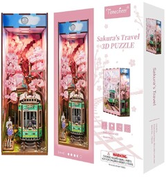 Book Nook Sakuras Travel Tonecheer 3D Puzzle