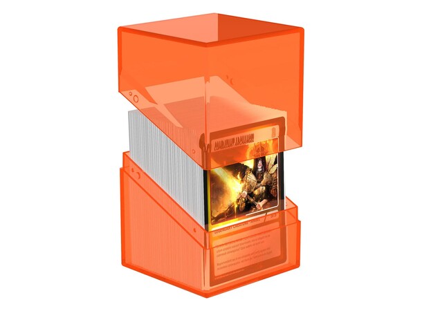 Boulder 100+ Clear Poppy Topaz Ultimate Guard Card Box