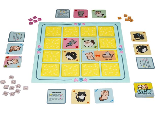 Cat Rescue 2nd Edition Kortspill 
