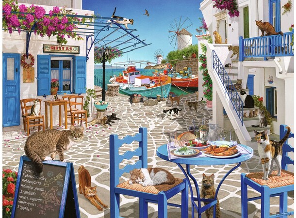 Cats of Mykonos 1500 bitar Pussel Ravensburger Puzzle 