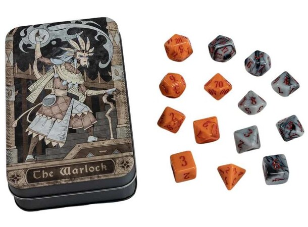 Character Class Dice Set - Warlock Beadle & Grimm - RPG Dice (14 stk) 
