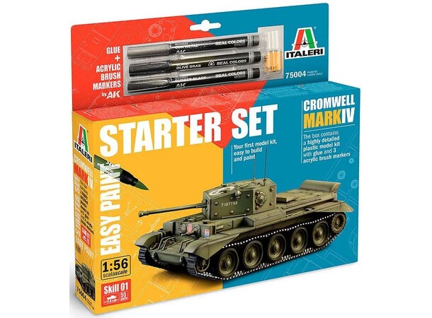 Cromwell MkIV Starter Set Italeri 1:56 Byggesett 